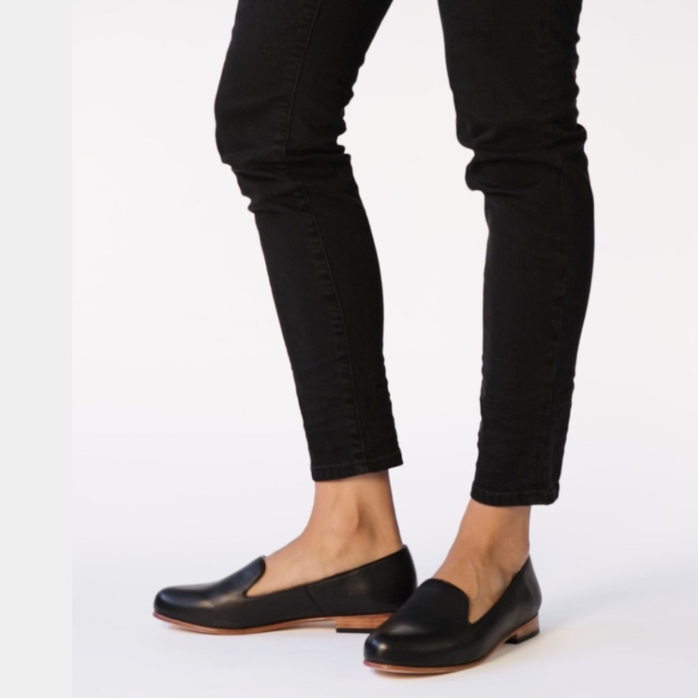 Nisolo Black Smoking Shoe Size 7